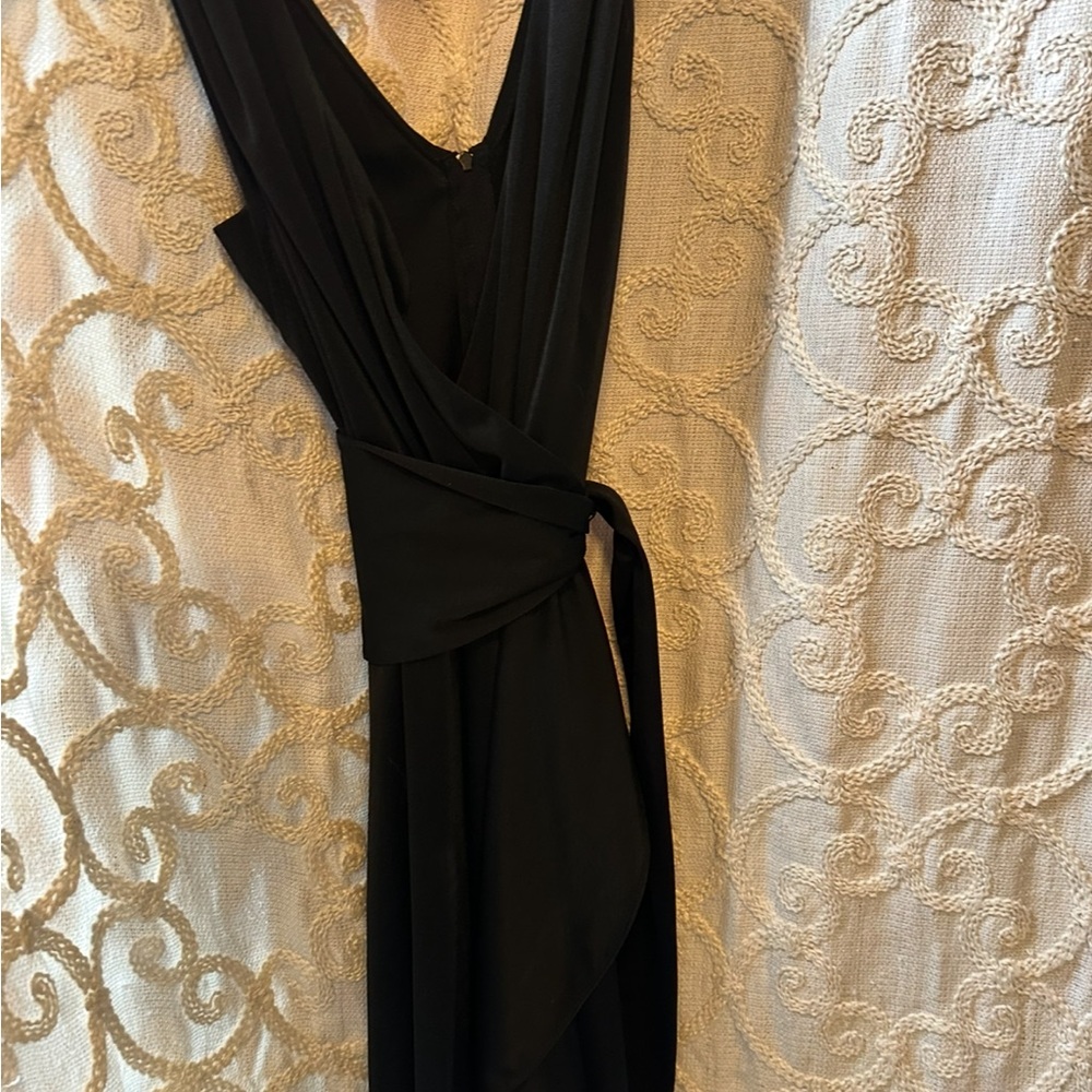 Elegant Black Wrap Dress